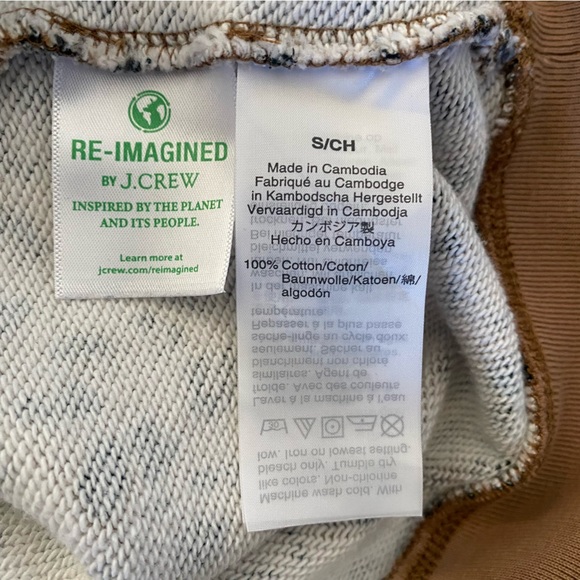 J. Crew Leopard Crew Neck Sweatshirt Small - Picture 10 of 10